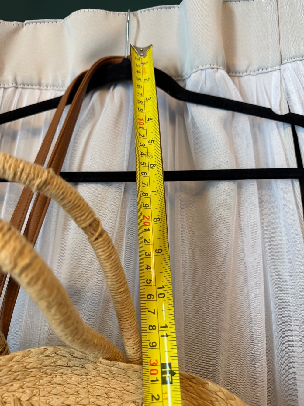 Round Woven Shoulder Bag in Natural Tan - Picture 2 of 8